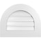 Ekena Millwork Round Top Surface Mount PVC Gable Vent: Functional, w/ 3-1/2"W x 1"P Standard Frame, 22"W x 18"H GVPRT22X1801SF - alternate 1